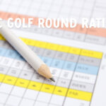 A pencil and scorecard to calculate disc golf round rating