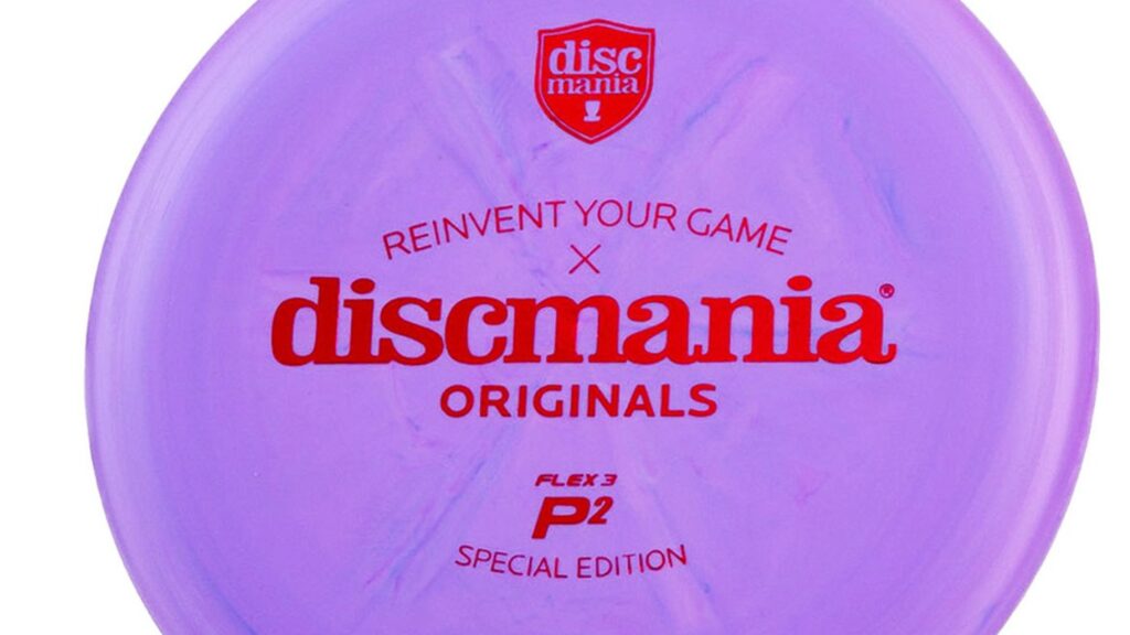 Purple Discmania Originals P2 Flex 3 Special Edition with Red Stamp