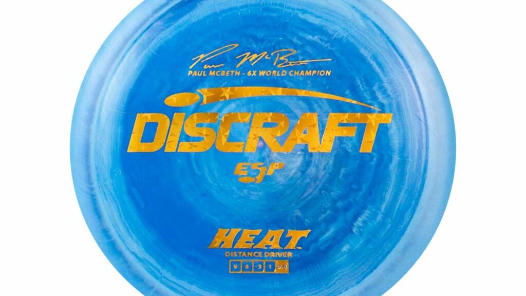 A Blue Discraft ESP Heat disc with gold stars stamp