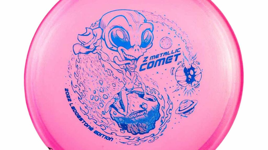 A Discraft Z Comet Metallic disc with Blue stamp