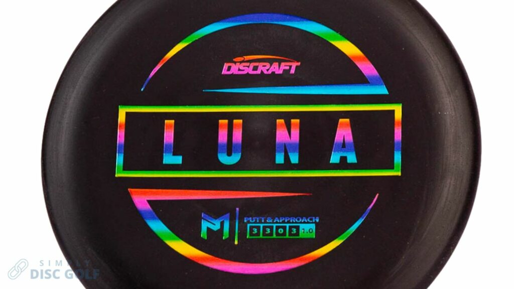 Black Discraft Rubber Blend Luna with Rainbow Stamp