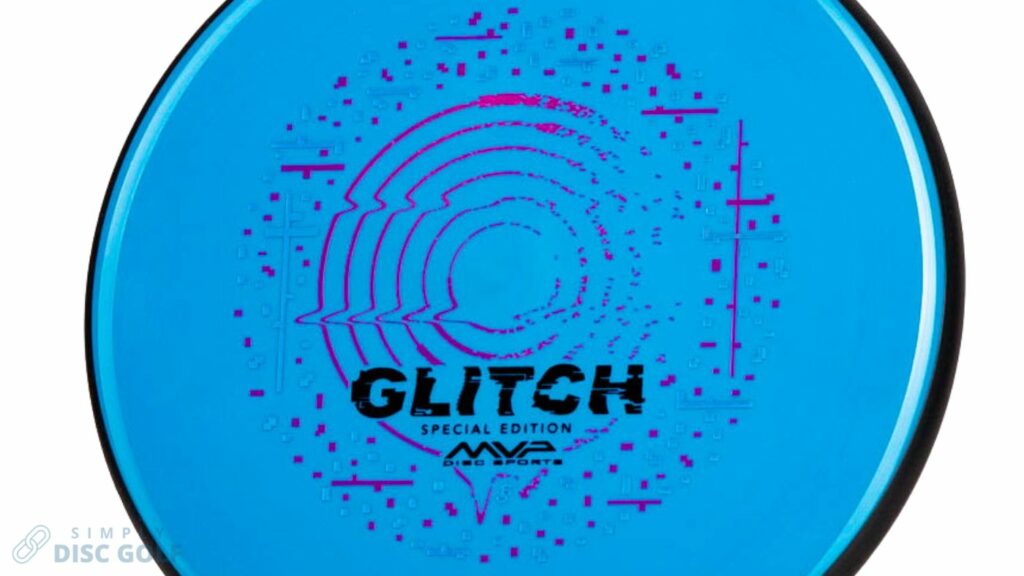 A blue MVP Neutron Soft Glitch Special Edition with Black Rims 