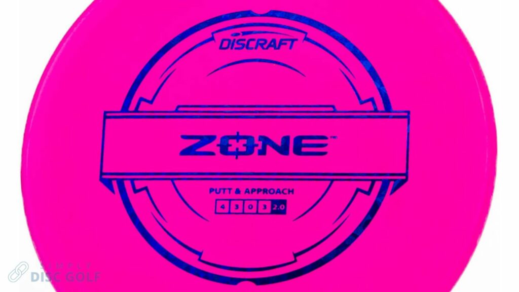 Pink Discraft Putter Line Zone with Blue Stamp