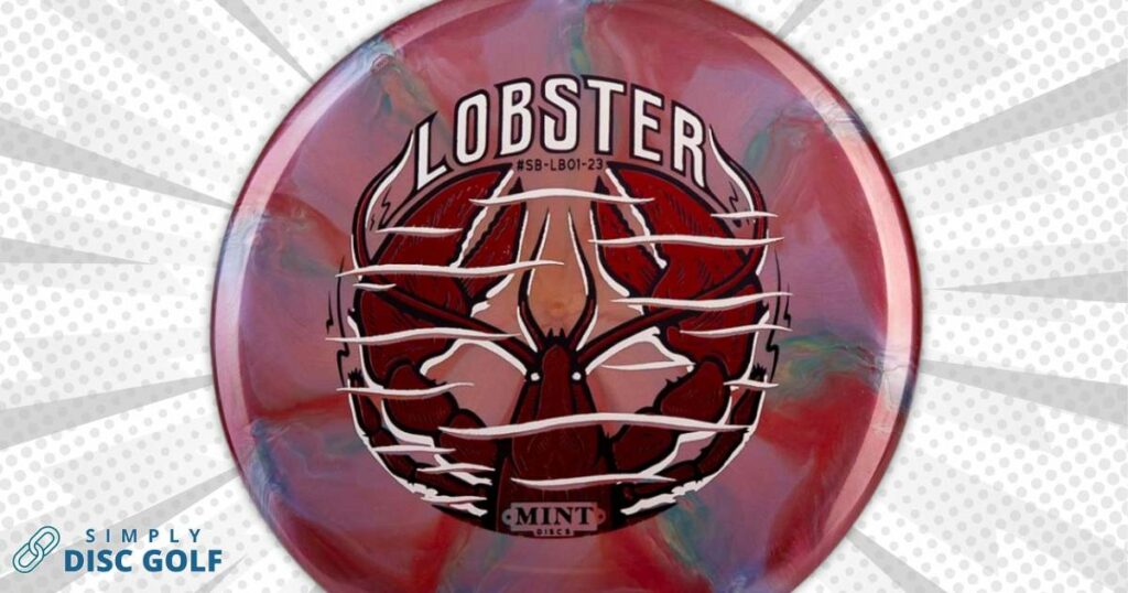 A swirly colored Mint Discs Lobster